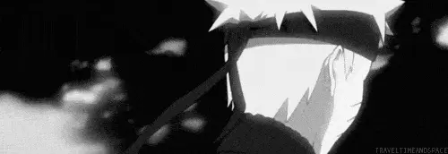 naruto turning and looking at the camera